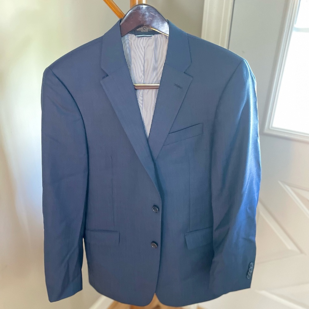 Tommy Hilfiger 100% Wool Blue Blazer 38R